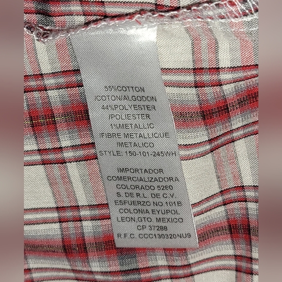 2X ROPER Cotton Blend Shimmer Lightweight Button Down Lobg Sleeve Western Shirt - Picture 3 of 4